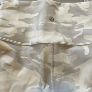 Lululemon camo white starlight leggings